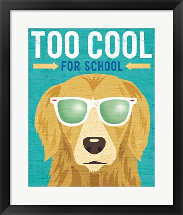 Framed Beach Bums Golden I Cool Print