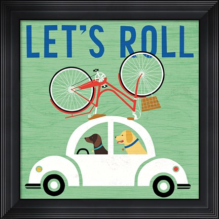Framed Beach Bums Beetle II Print