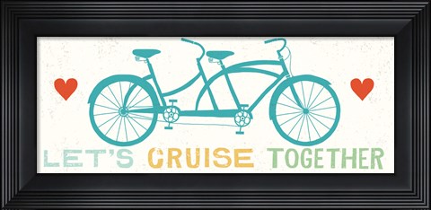 Framed Lets Cruise Together II Print