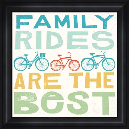 Framed Lets Cruise Family Rides I Print