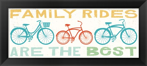 Framed Lets Cruise Family Rides II Print