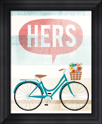 Framed Beach Cruiser Hers II Print
