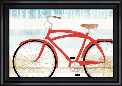 Framed Beach Cruiser His I Print