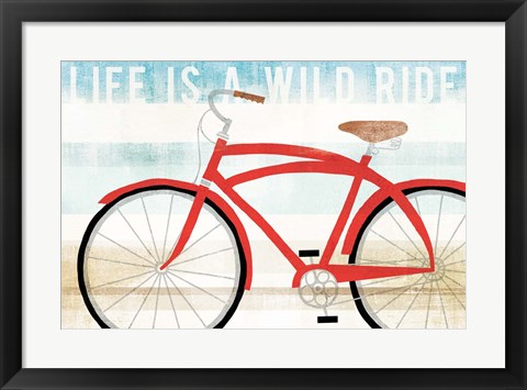 Framed Beach Cruiser His I Print