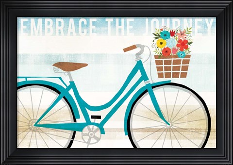Framed Beach Cruiser Hers I Print