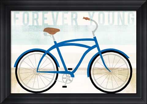Framed Beach Cruiser Boys I Print