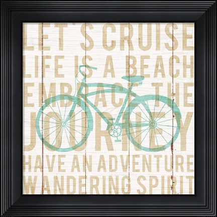 Framed Bon Voyage Cruiser II Print