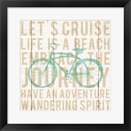 Framed Bon Voyage Cruiser II Print