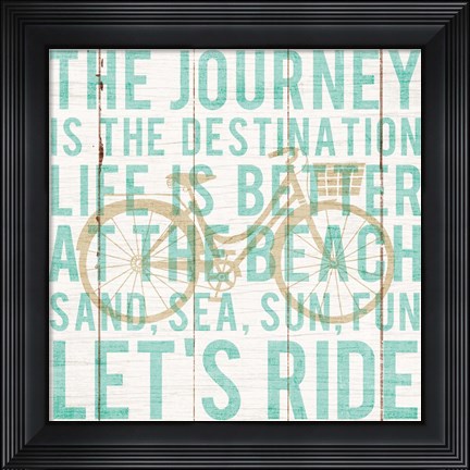 Framed Bon Voyage Cruiser I Print