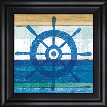 Framed Beachscape VI Helm Print