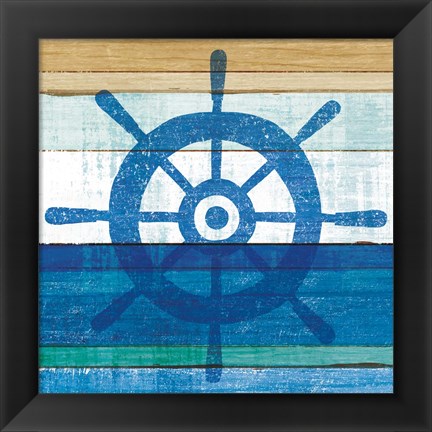 Framed Beachscape VI Helm Print