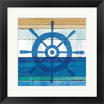 Framed Beachscape VI Helm Print