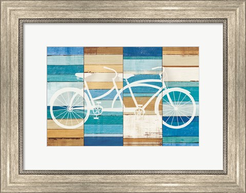Framed Beachscape Tandem Cruiser Print