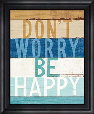 Framed Beachscape Inspiration VI Print