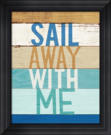 Framed Beachscape Inspiration VII Print
