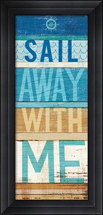 Framed Beachscape Inspiration III Print