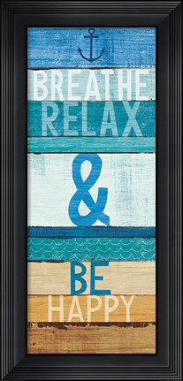 Framed Beachscape Inspiration I Print