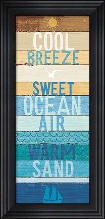 Framed Beachscape Inspiration II Print