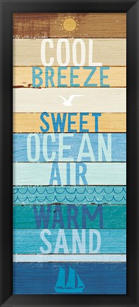 Framed Beachscape Inspiration II Print