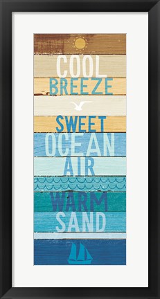 Framed Beachscape Inspiration II Print