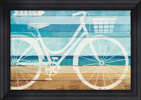 Framed Beachscape Cruiser I Print