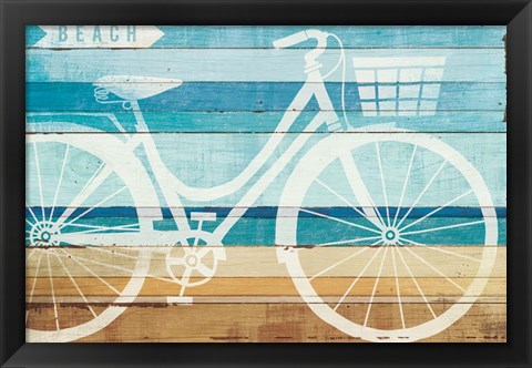 Framed Beachscape Cruiser I Print