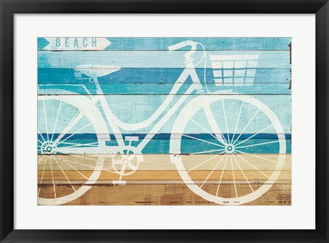 Framed Beachscape Cruiser I Print