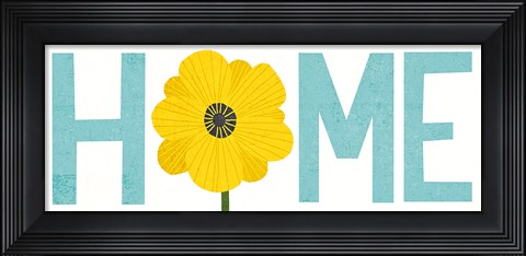 Framed Seaside Bouquet Home Print