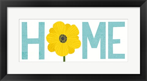 Framed Seaside Bouquet Home Print