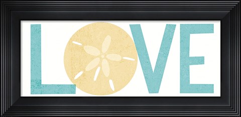 Framed Under Sea Treasures Love Print