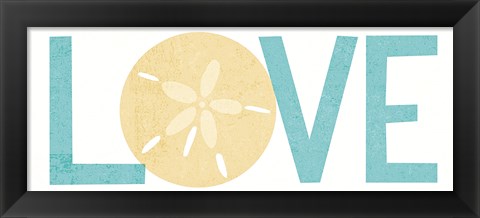Framed Under Sea Treasures Love Print
