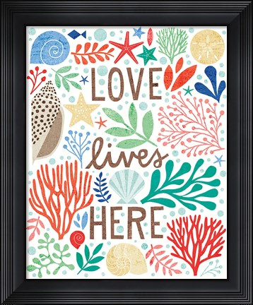 Framed Under Sea Treasures II Print