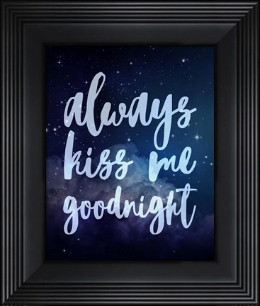 Framed Stellar - Kiss Me Goodnight Print