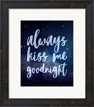 Framed Stellar - Kiss Me Goodnight Print