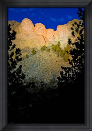 Framed South Dakota, Mount Rushmore National Memorial Print