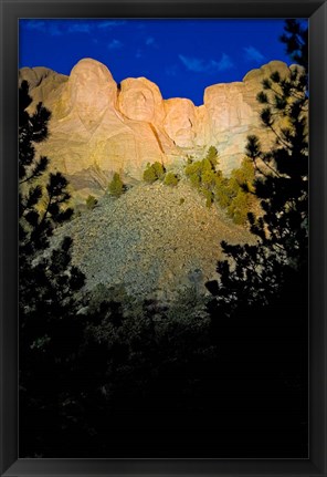 Framed South Dakota, Mount Rushmore National Memorial Print