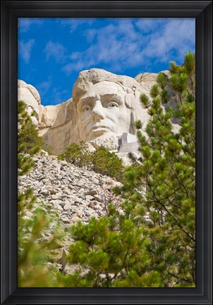 Framed Abraham Lincoln, Mount Rushmore, South Dakota Print
