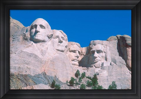 Framed Mount Rushmore, South Dakota Print