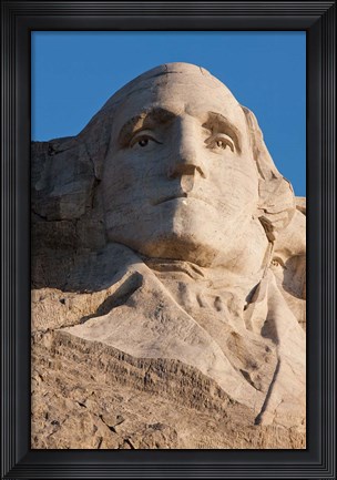Framed South Dakota, Mount Rushmore, George Washington Print