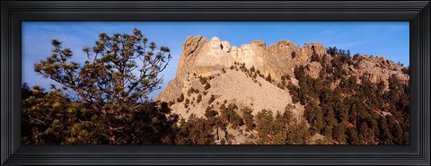 Framed View of Mount Rushmore National Memorial, Keystone, South Dakota Print