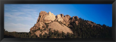 Framed View of Mount Rushmore National Memorial, Keystone, South Dakota Print