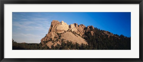 Framed View of Mount Rushmore National Memorial, Keystone, South Dakota Print