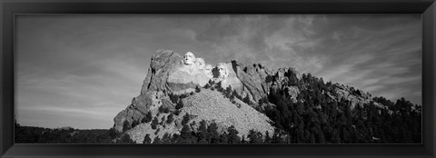 Framed Mt Rushmore National Monument and Black Hills Print