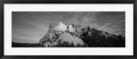 Framed Mt Rushmore National Monument and Black Hills Print