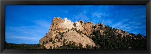 Framed Mt Rushmore National Monument and Black Hills, Keystone, South Dakota Print