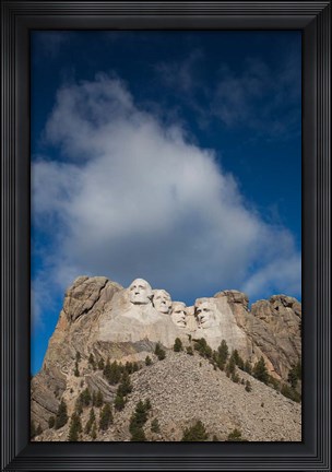 Framed USA, South Dakota, Black Hills, Mount Rushmore National Memorial Print