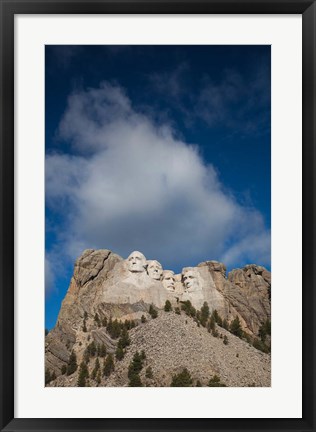 Framed USA, South Dakota, Black Hills, Mount Rushmore National Memorial Print