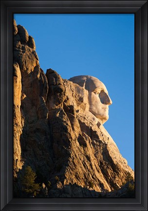 Framed USA, South Dakota, Black Hills, Mount Rushmore National Memorial Print