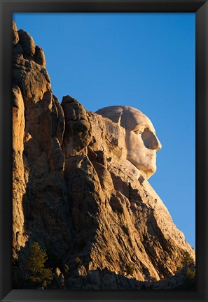 Framed USA, South Dakota, Black Hills, Mount Rushmore National Memorial Print