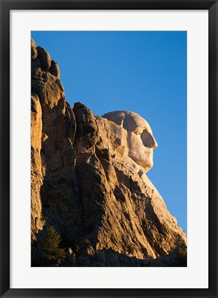 Framed USA, South Dakota, Black Hills, Mount Rushmore National Memorial Print